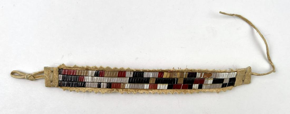 Plains Native American Indian Quilled Choker: Allard Auction Collection Inv: NO TAG