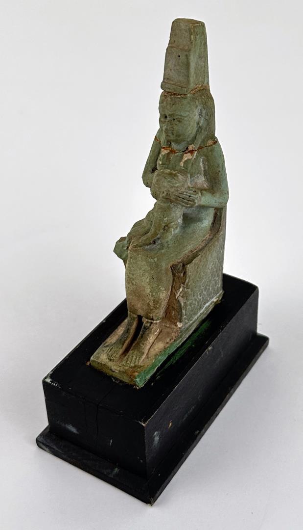 Ancient Egyptian Faience Pottery Isis God Figure (1 of 9)