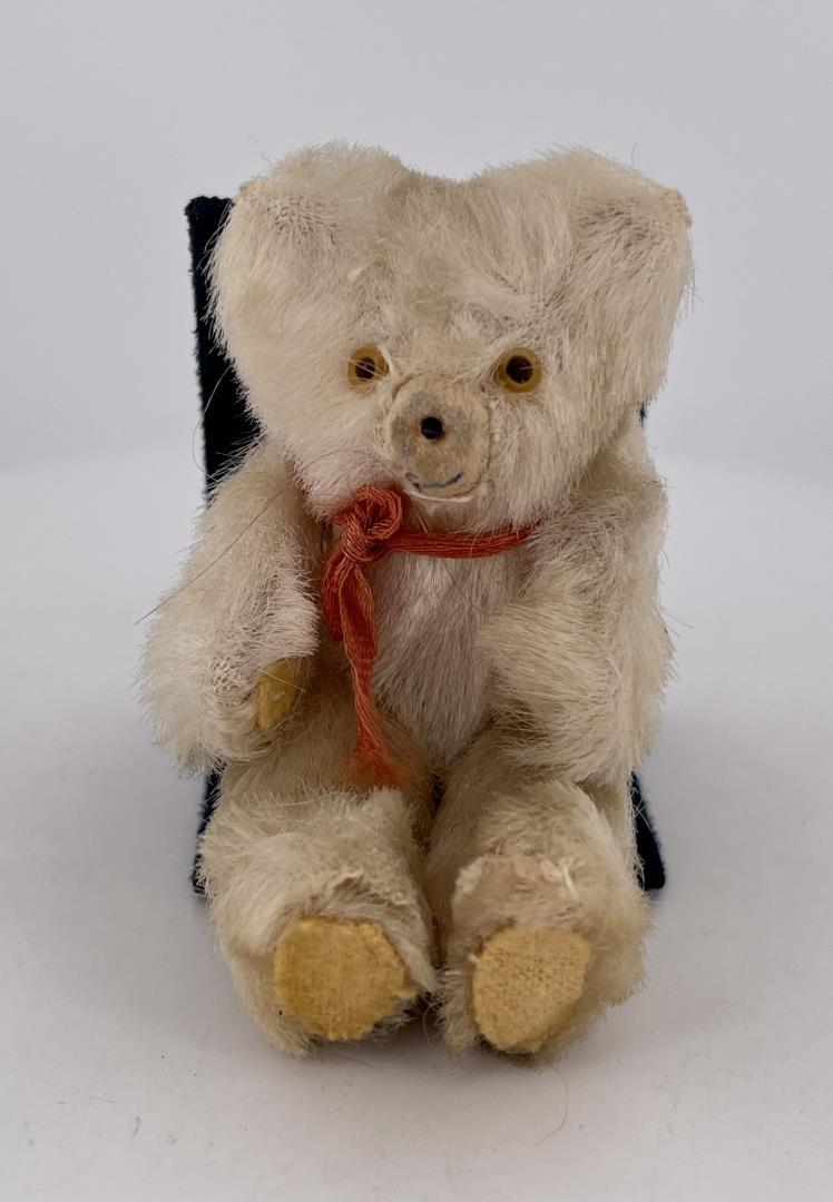 Small Antique Mohair Teddy Bear (1 of 3)