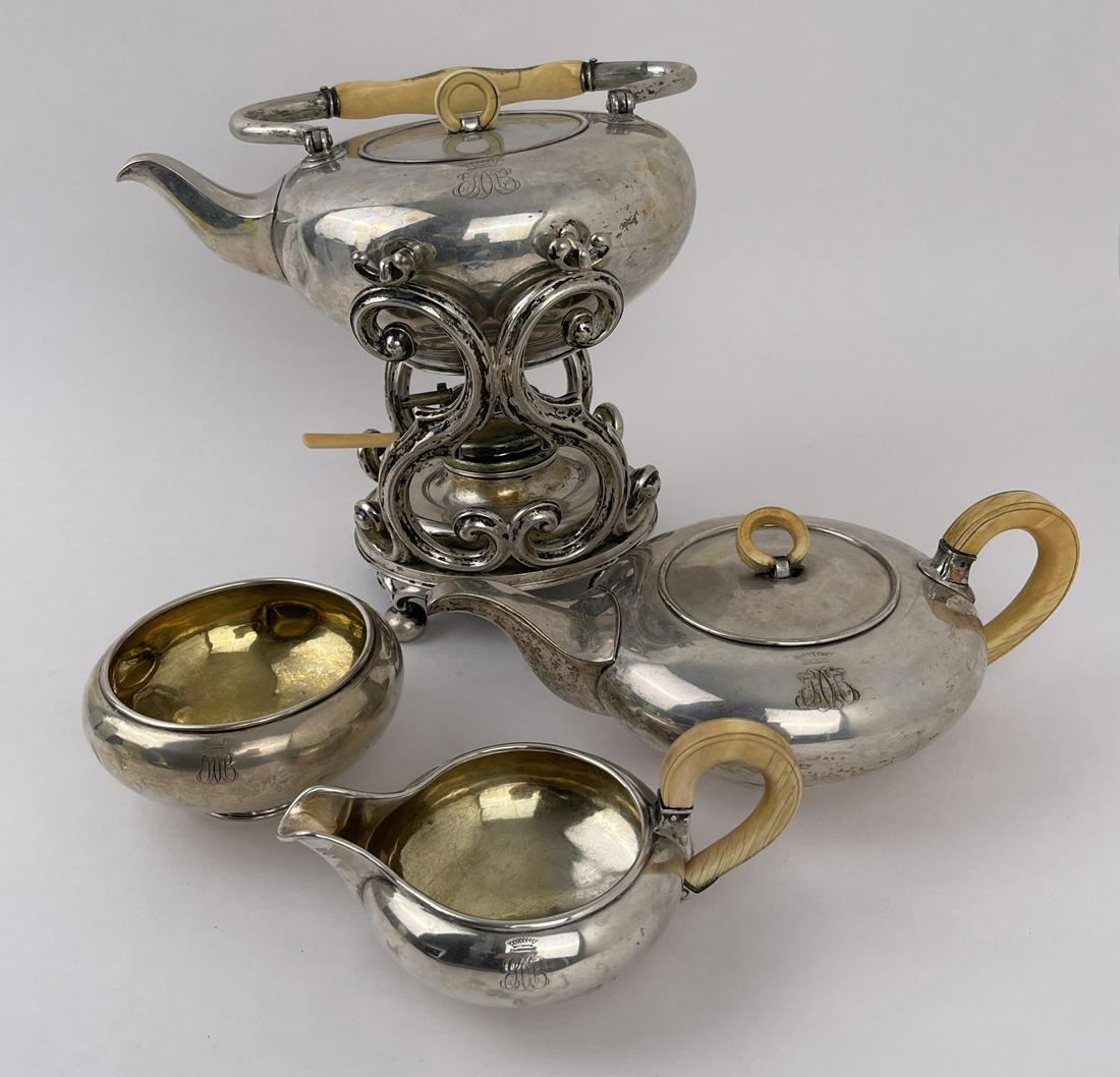 Antique German .800 Silver Tea Set (1 of 10)