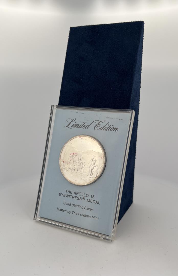 Franklin Mint Sterling Silver Apollo 15 Coin (1 of 3)