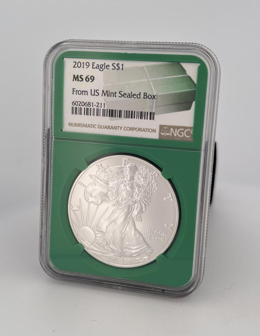 2019 Silver Eagle NGC MS69 (1 of 3)