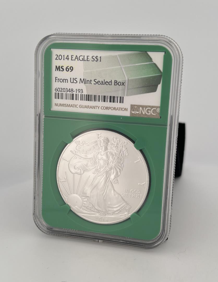 2014 Silver Eagle NGC MS69 (1 of 3)