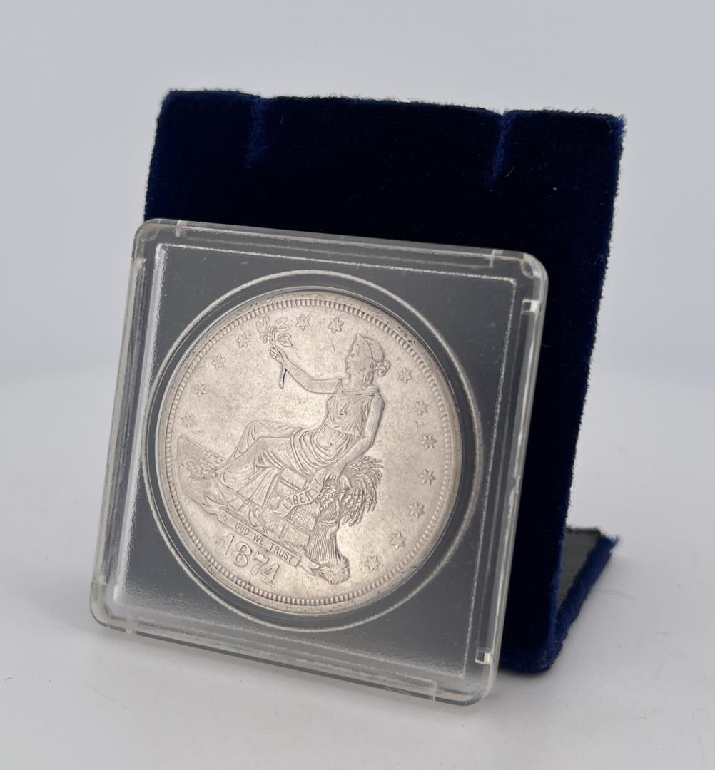1874 Silver Trade Dollar (1 of 3)