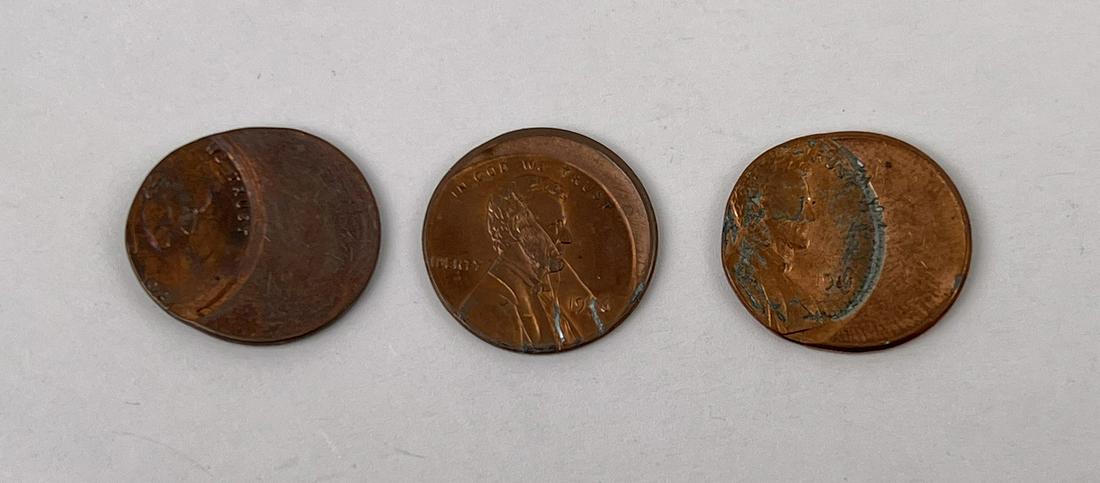 Off Center Error Lincoln Cent Pennies (1 of 3)