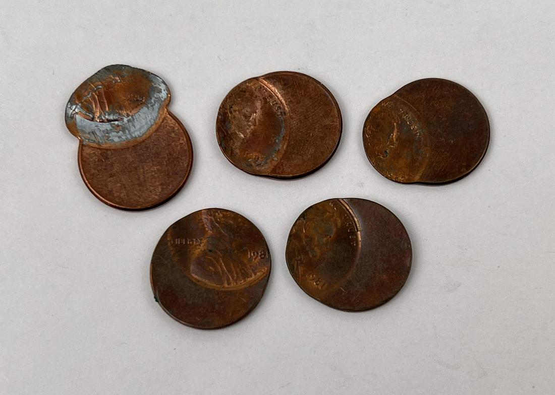 Off Center Error Lincoln Cent Pennies (1 of 3)