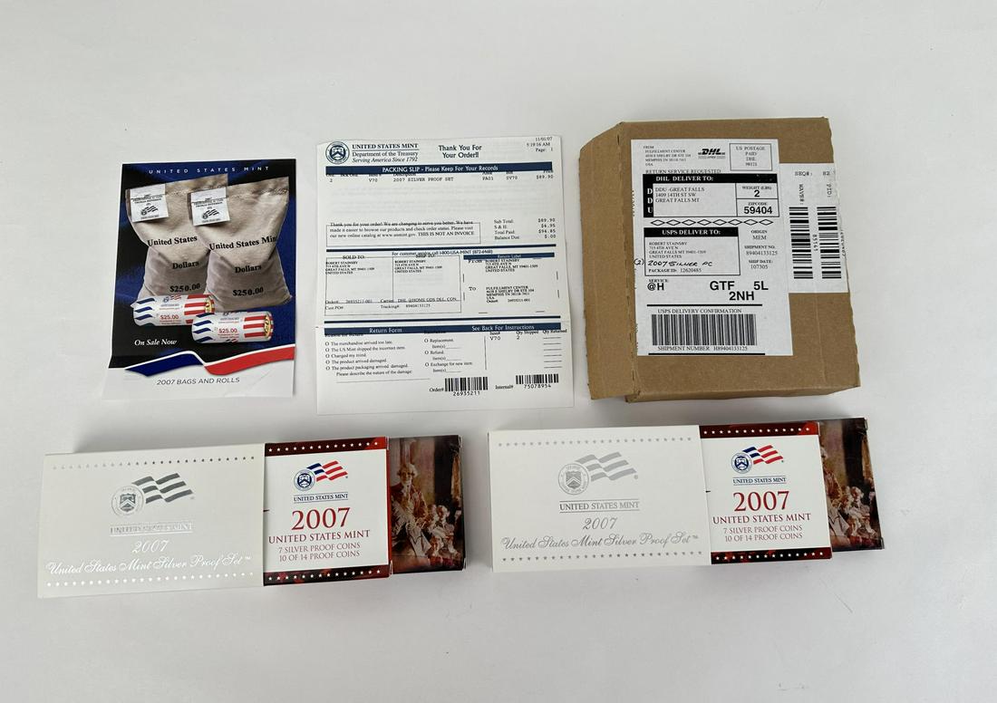 2007 US Mint Silver Proof Sets (1 of 6)