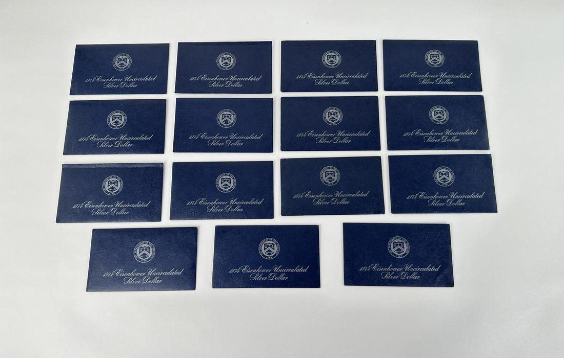 1974 Eisenhower Uncirculated Silver Dollars (1 of 4)