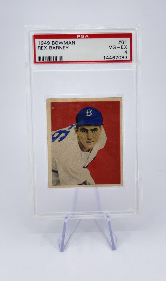 1949 Bowman Rex Barney #61 PSA 4 (1 of 3)