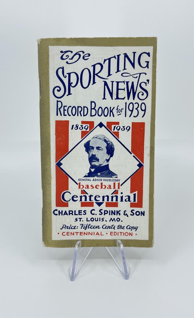1939 The Sporting News Baseball Record Book (1 of 5)