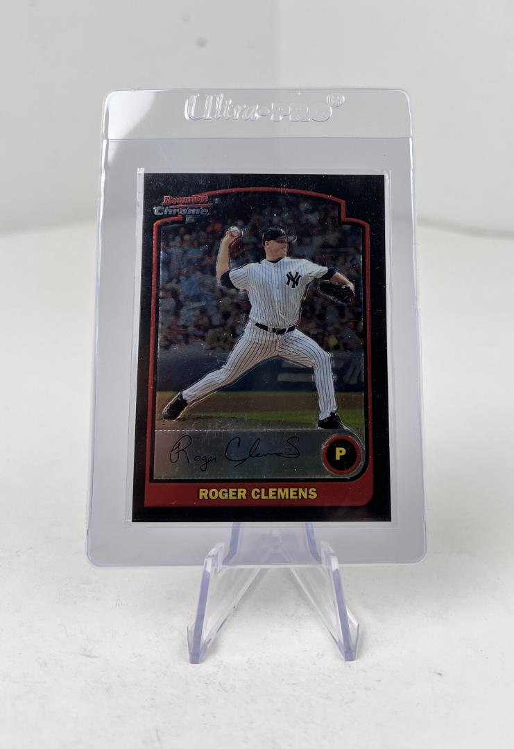 2003 Bowman Chrome Roger Clemens Baseball Card (1 of 3)