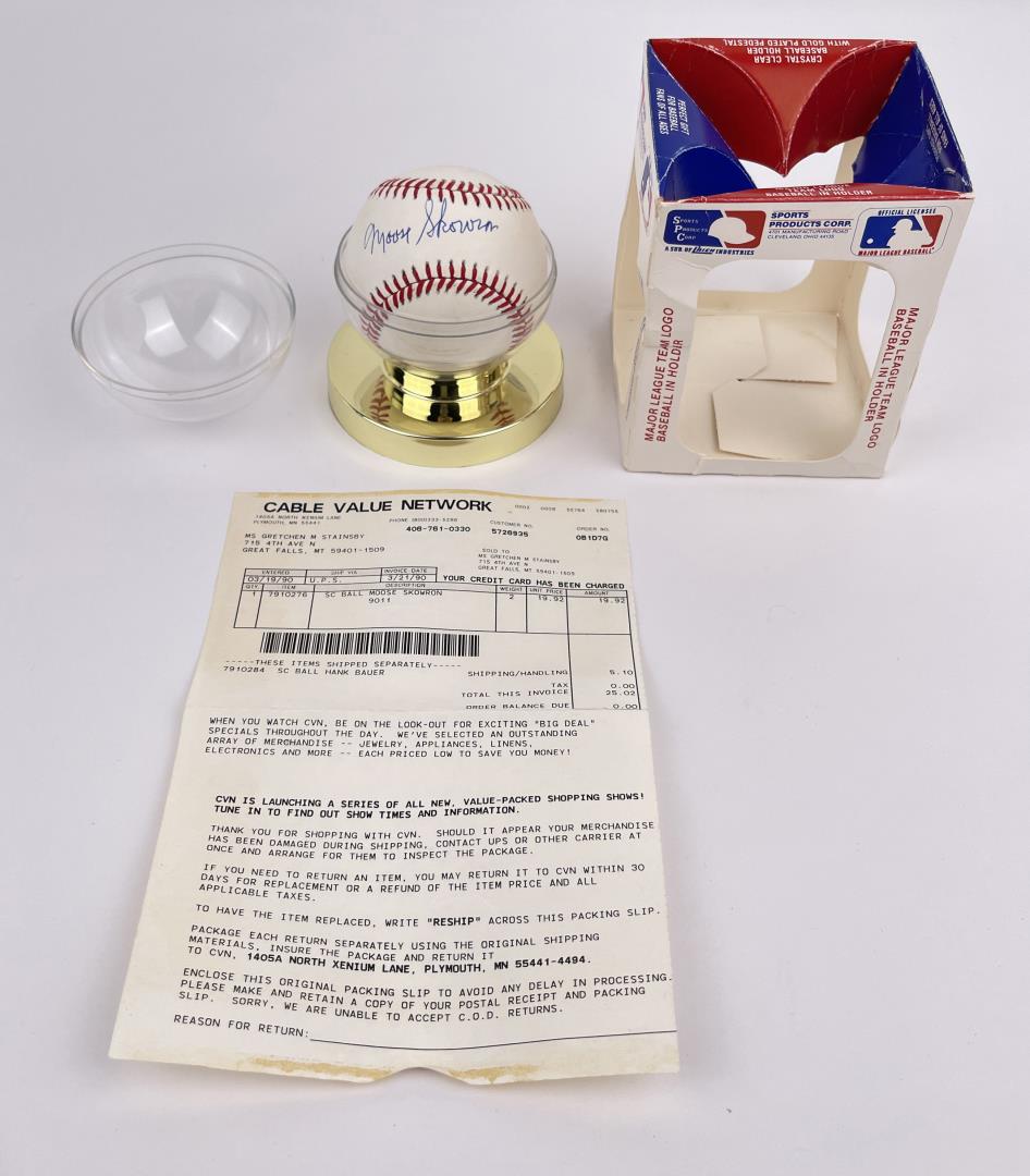 Moose Skowron Autographed Baseball (1 of 5)