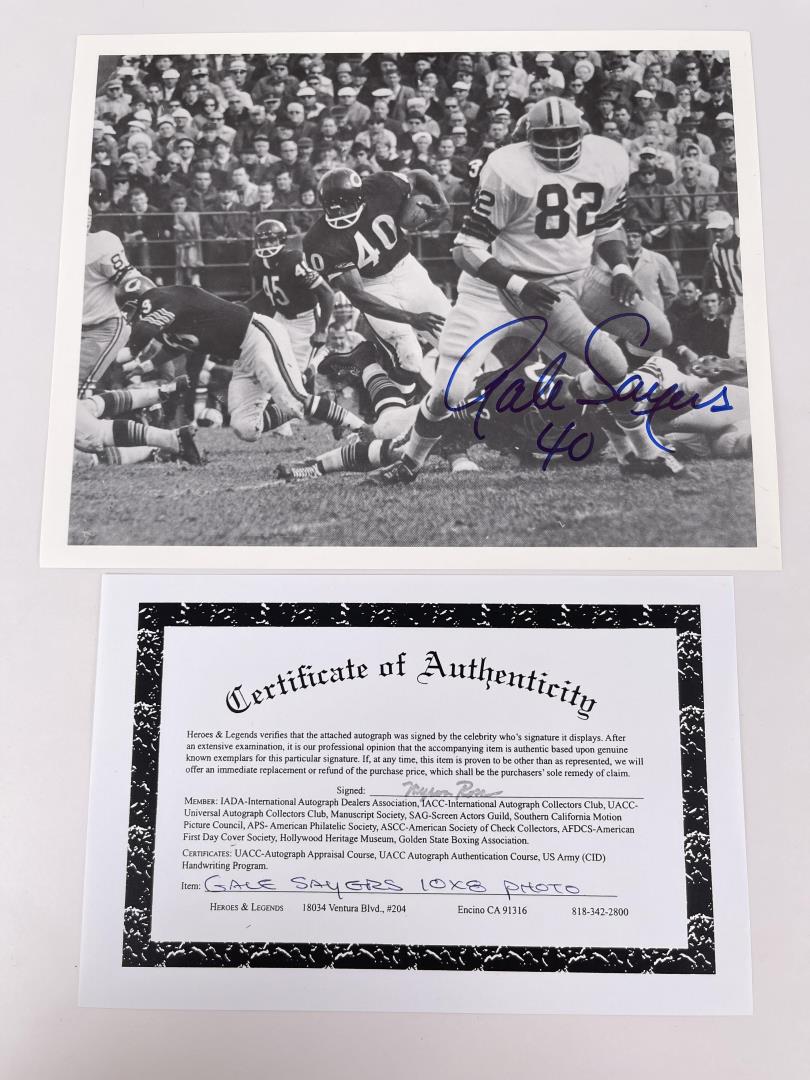 Gale Sayers Chicago Bears Signed Photo NFL (1 of 3)