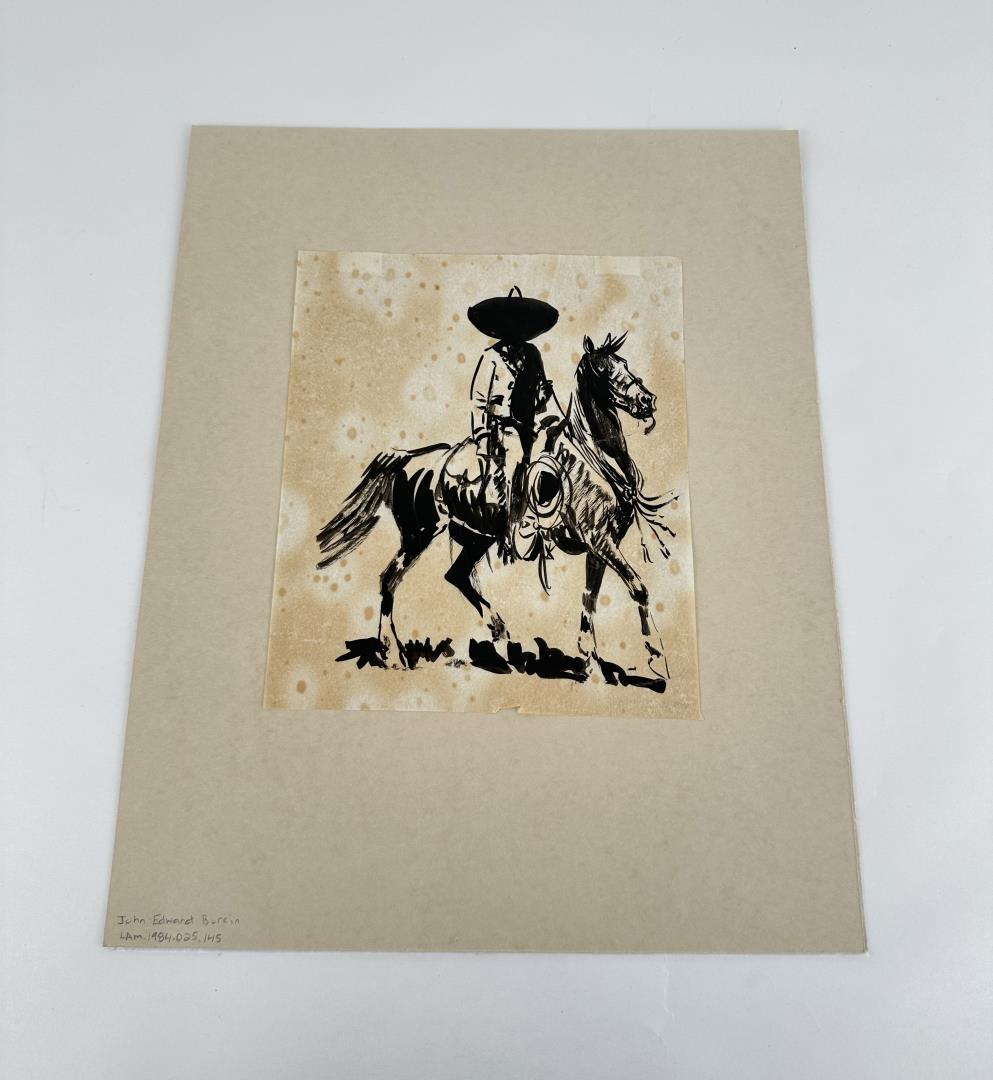Edward Borein Pen and Ink Cowboy Drawing (1 of 6)