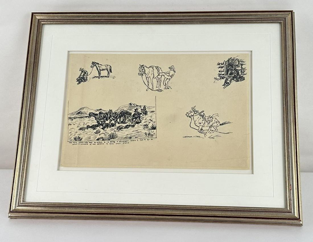 Will James Pen and Ink Drawing Book Illustrated (1 of 5)