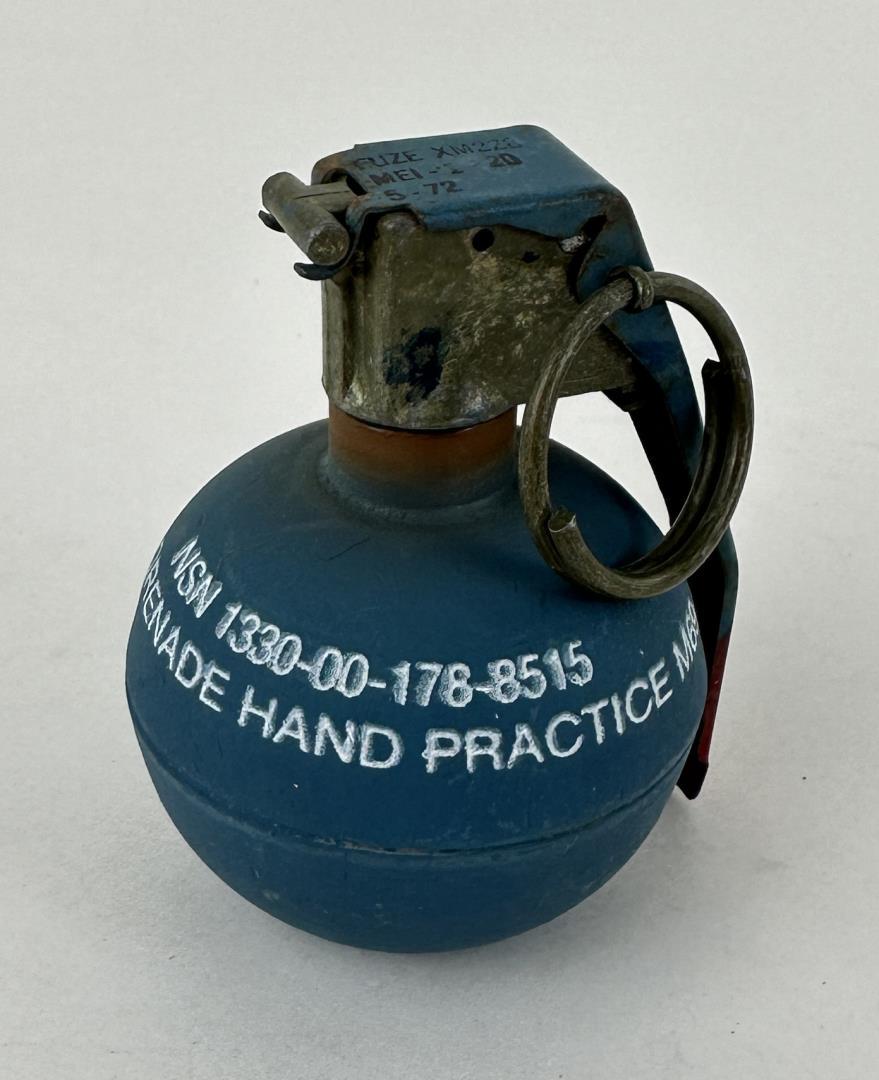 Inert Vietnam War Baseball Practice Grenade: Inert