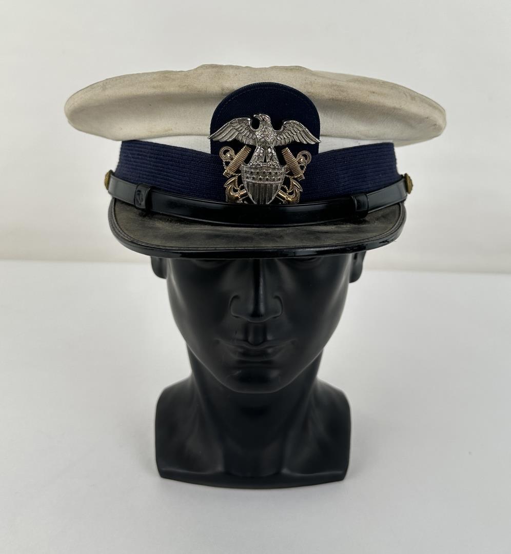 WW2 US Navy Officers Cap Hat: Nice example