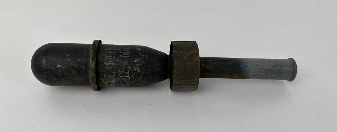 WW2 Anti Tank Round Rifle Practice Grenade: Inert.
