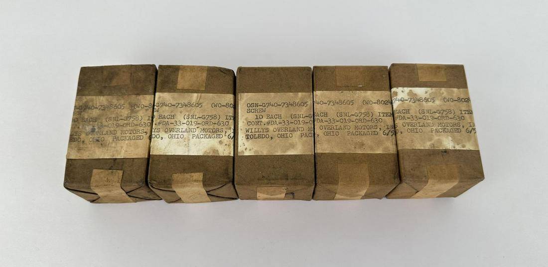 Korean War US Army Jeep Screws: Deadstock