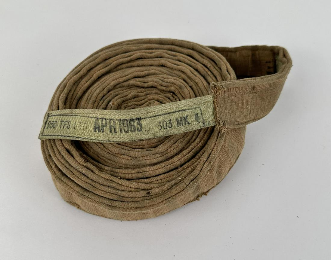 WW2 250 Round Vickers Machine Gun Ammo Belt: Dated 1963. .303 Belt