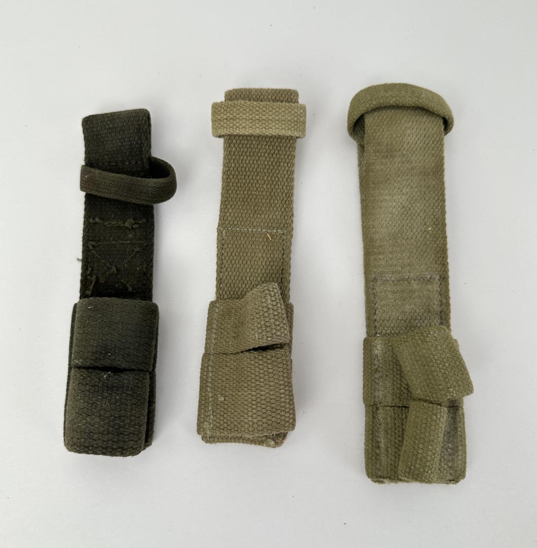 Lot Of 3 WW2 British Enfield Bayonet Frogs: Nice example