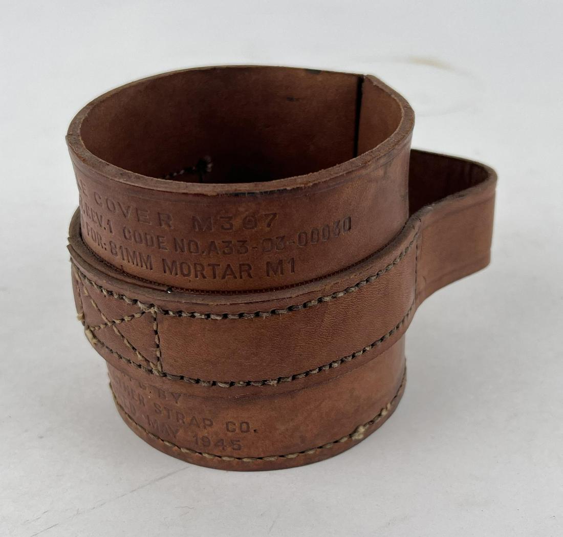 WW2 81mm Mortar Muzzle Cover: Nice example.