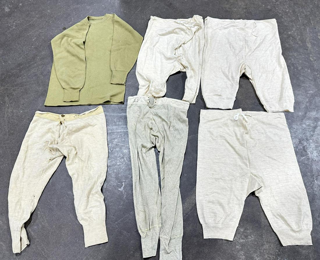 Lot of WW2 Underwear and Long Johns: Nice grouping