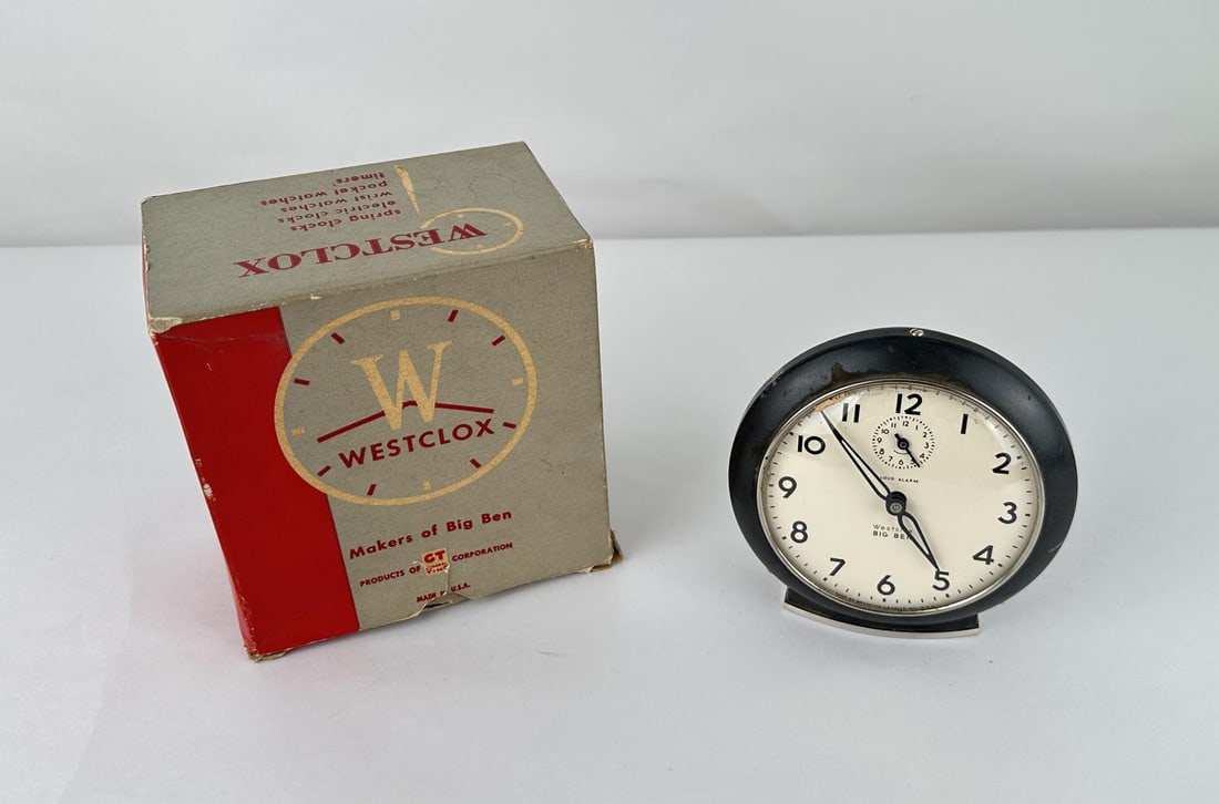 Westclox Big Ben Alarm Clock: Nice example in original box.