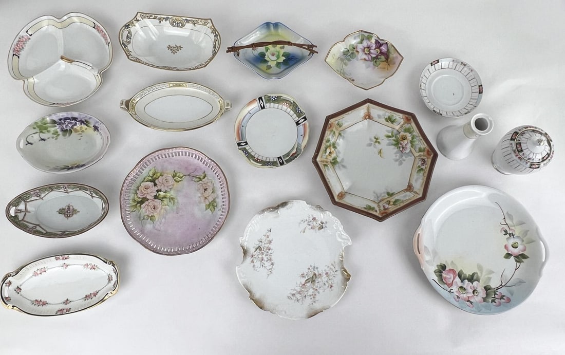 Collection of Nippon Porcelain Dining China: Nice grouping.