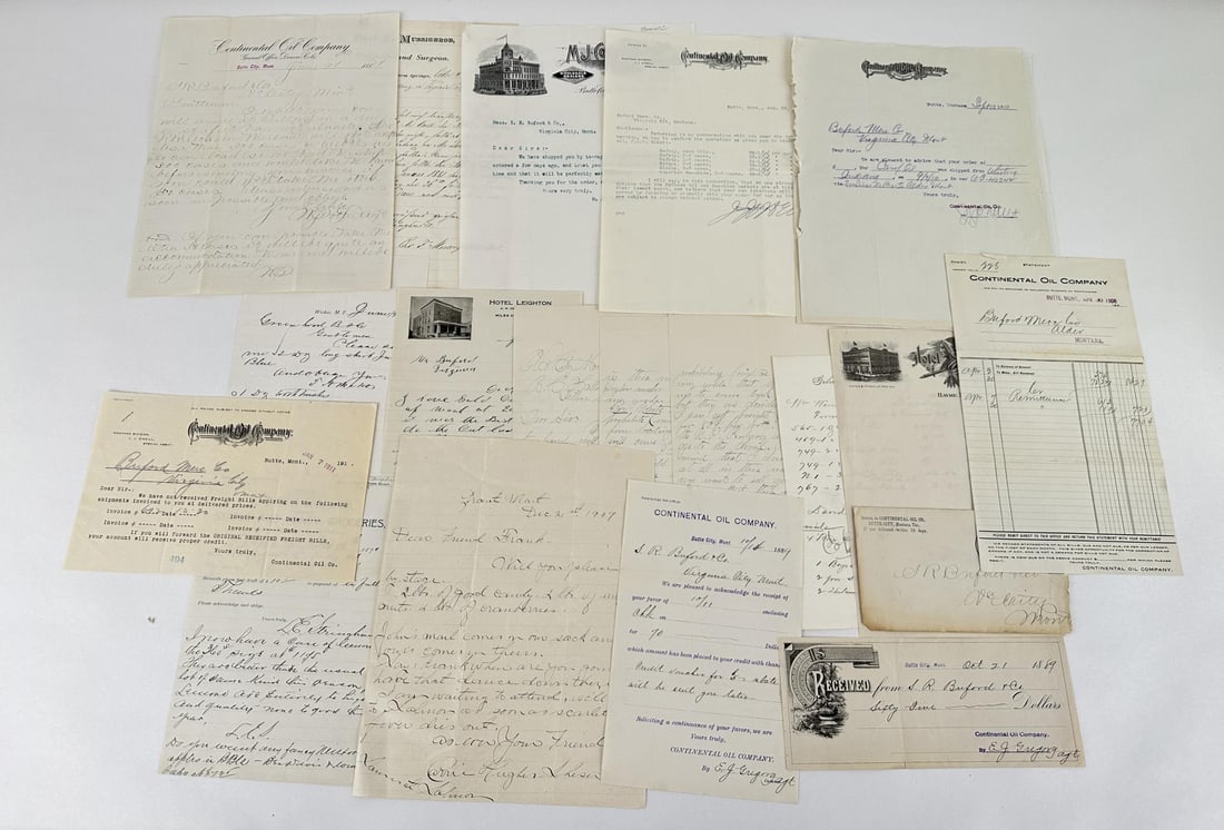 Collection of Montana Territory Paper Epehmera: Nice grouping.