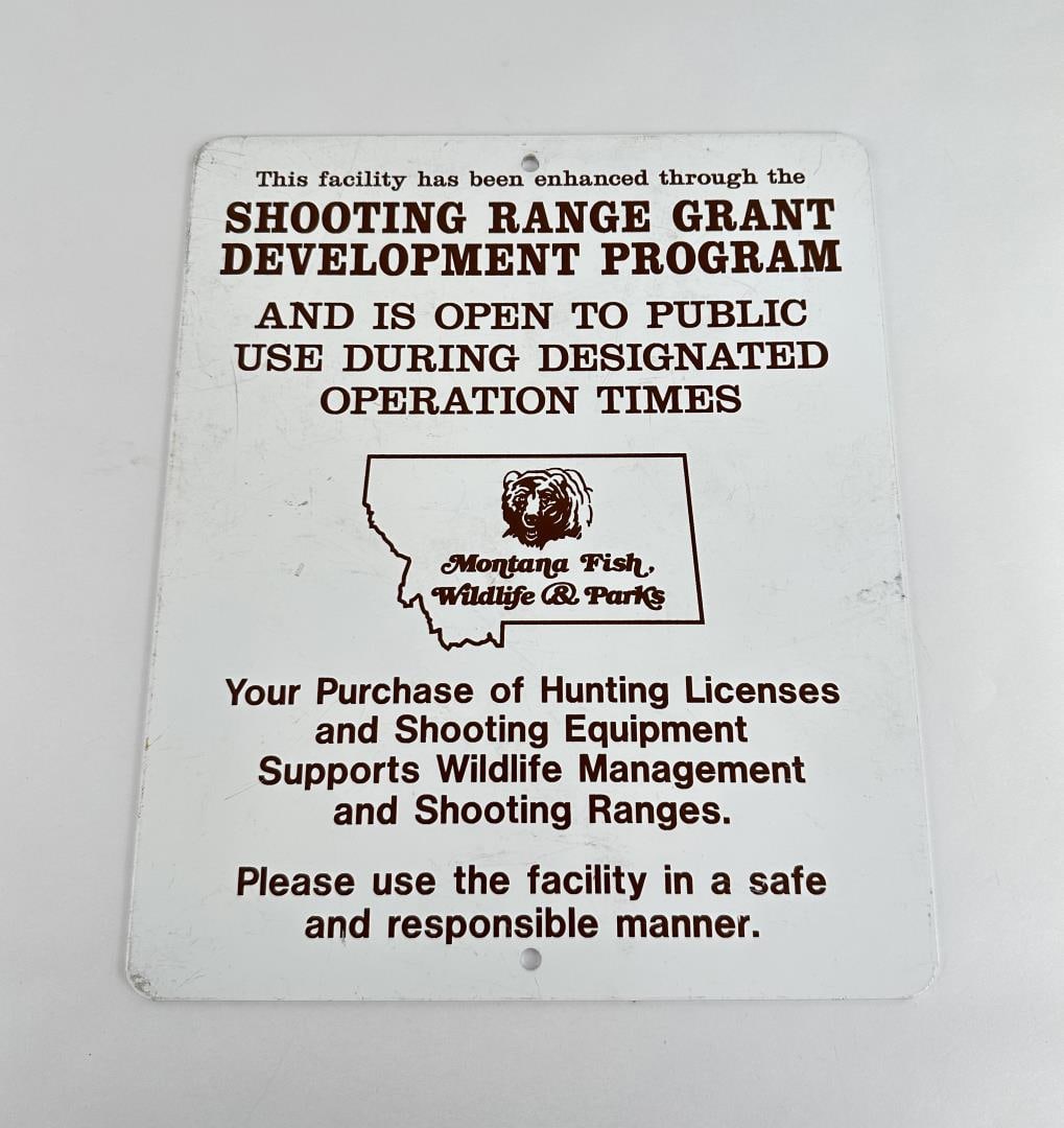 Montana Shooting Range Sign (1 of 3)