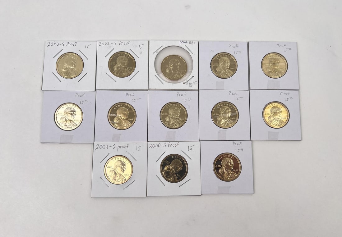 Collection of Sacagawea Proof Dollars (1 of 3)