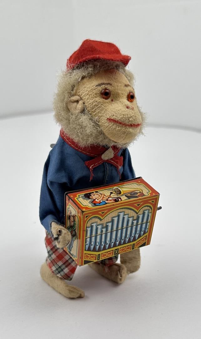 Clockwork Musical Monkey Organ Grinder Toy (1 of 8)