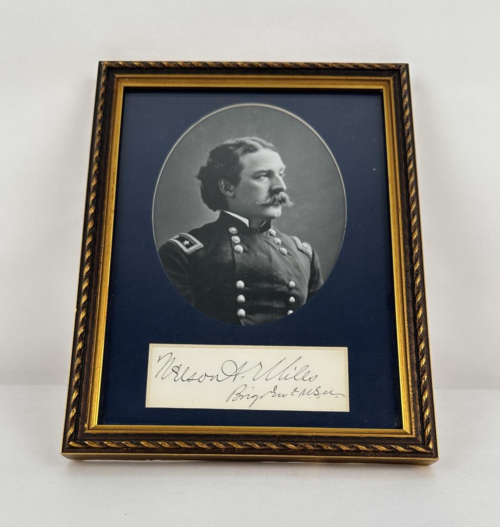 Nelson A. Miles Montana Indian Wars Autograph (1 of 3)
