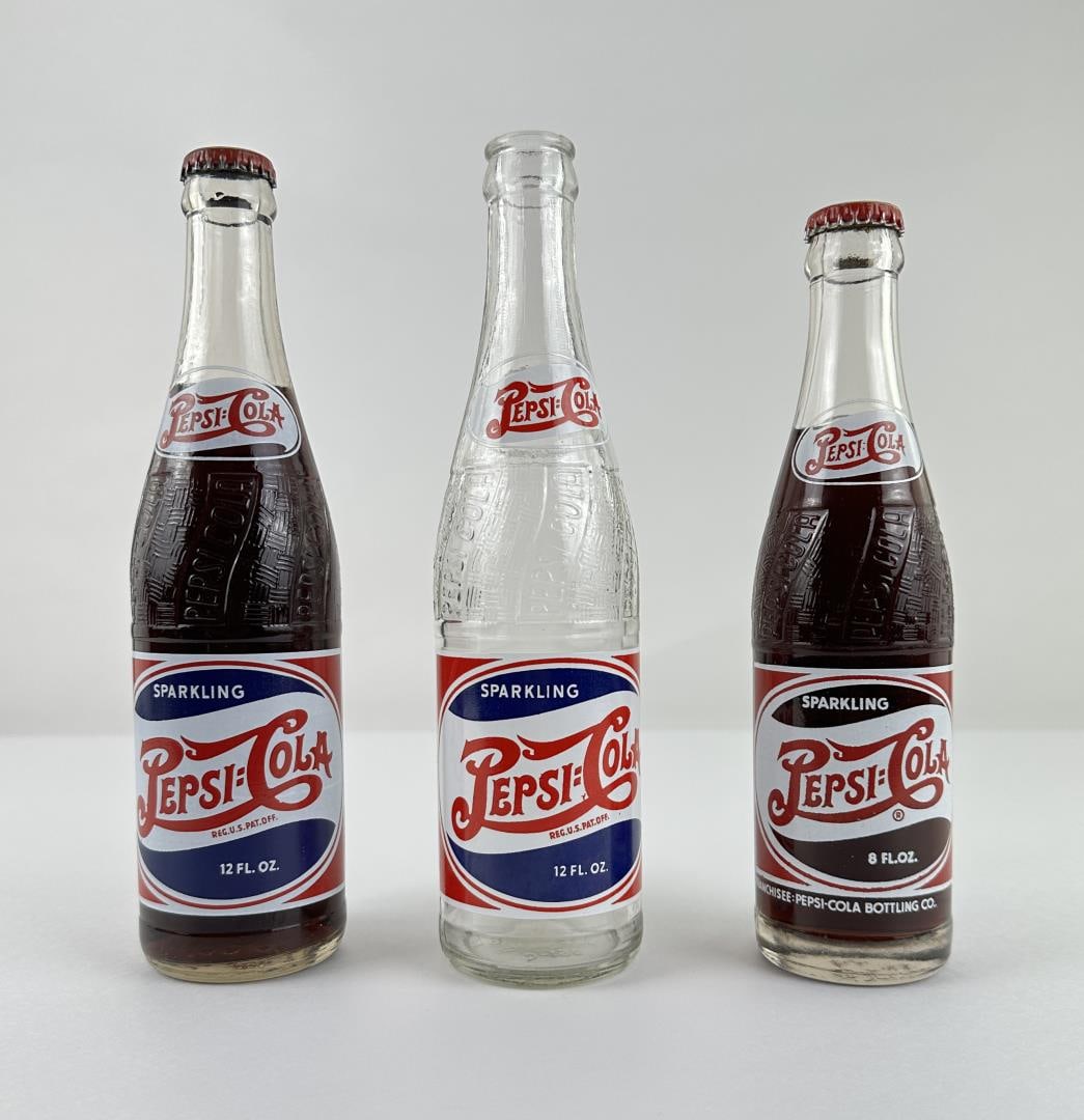 Double Dot Pepsi Soda Bottles: Lewistown Montana.