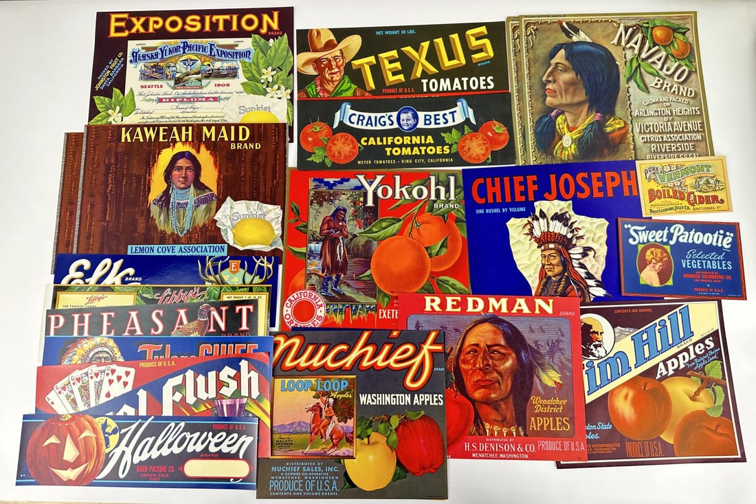 Collection of Fruit Box Labels (1 of 5)