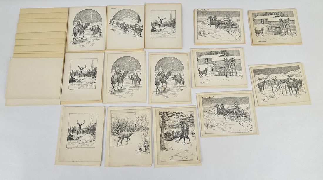 Collection of Earl Heikka Christmas Cards (1 of 5)