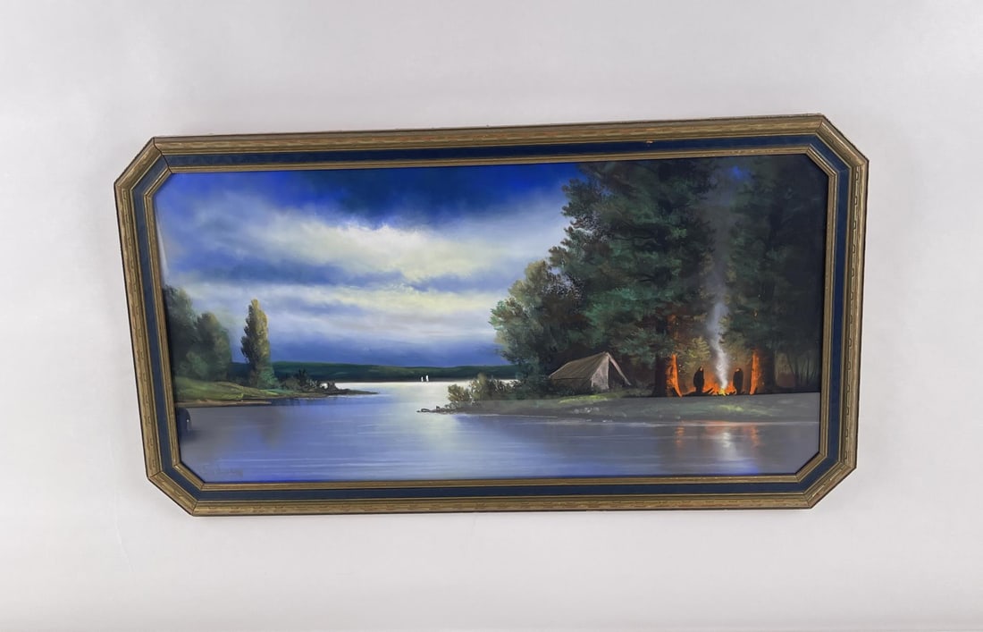 Andrew Gunderson Pastel River Landscape Drawing (1 of 4)