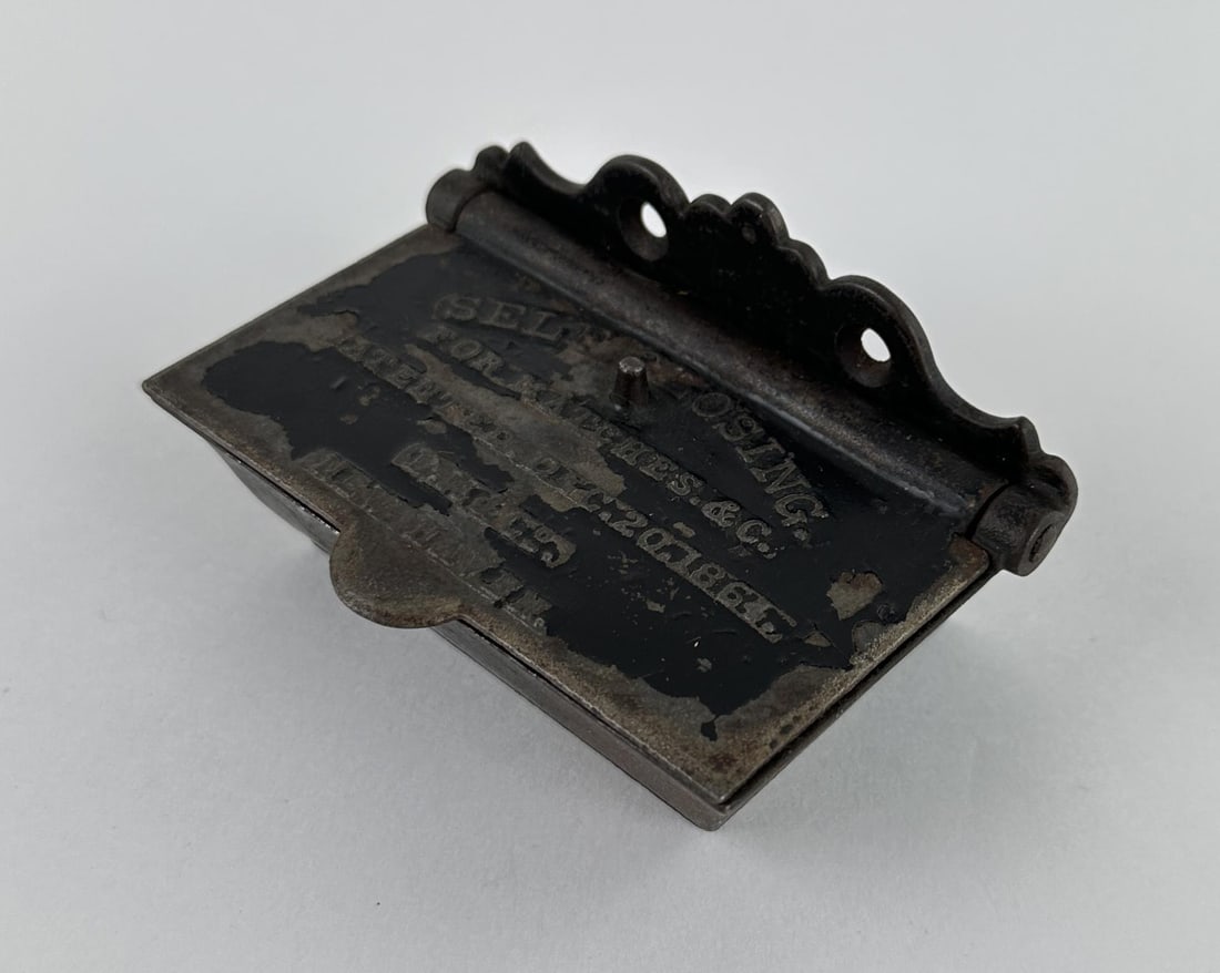Cast Iron Self Closing Match Safe (1 of 7)
