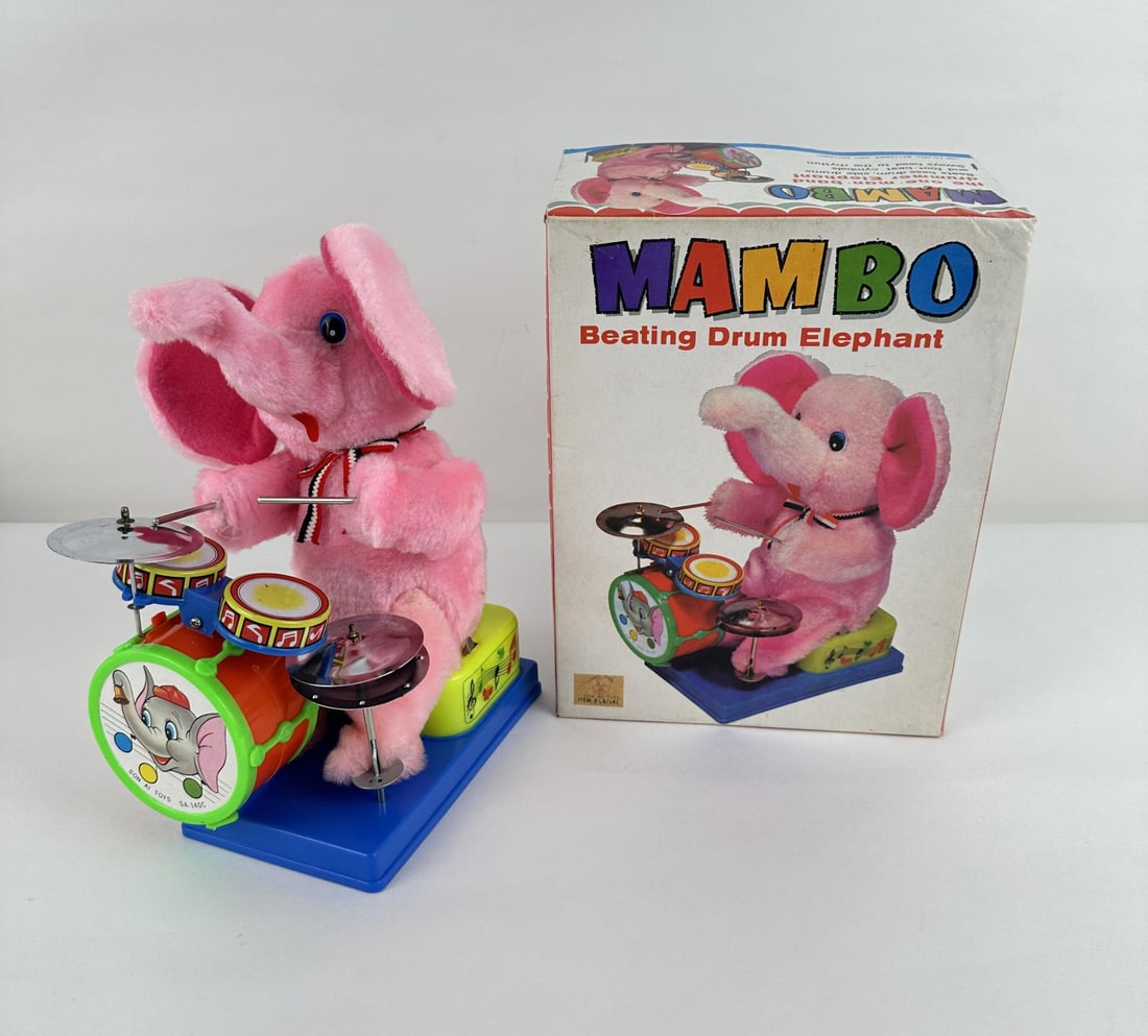 Mambo Beating Drum Elephant Battery Operated Toy (1 of 8)