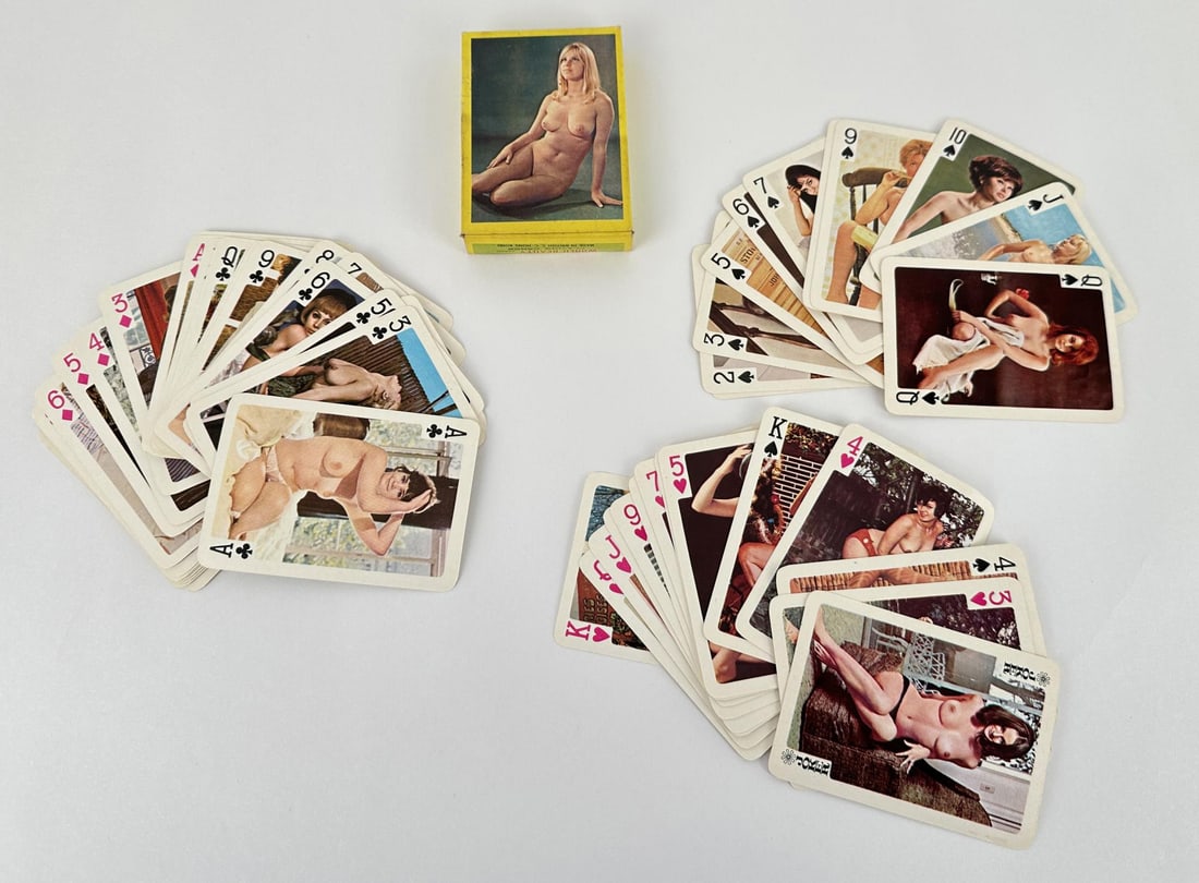 World Beauty Brand Nude Playing Cards: Nice condition, hard to find.