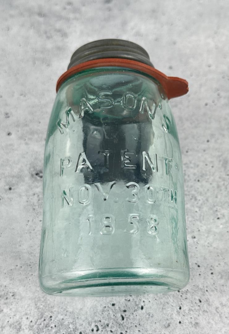 Mason's Patent Nov 30th 1858 Glass Mason Jar (1 of 6)