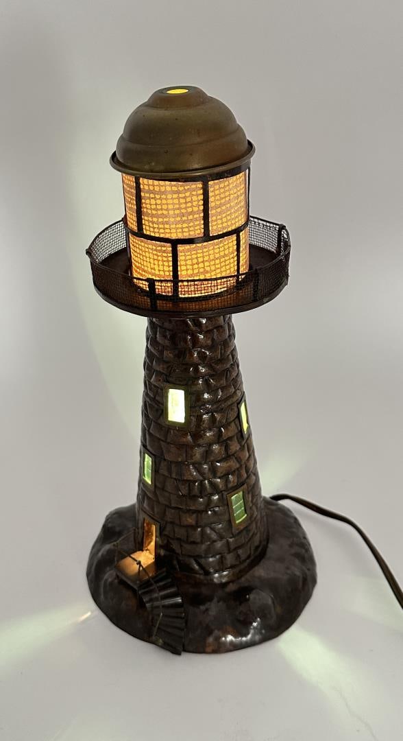 Antique Brass Lighthouse Lamp (1 of 8)