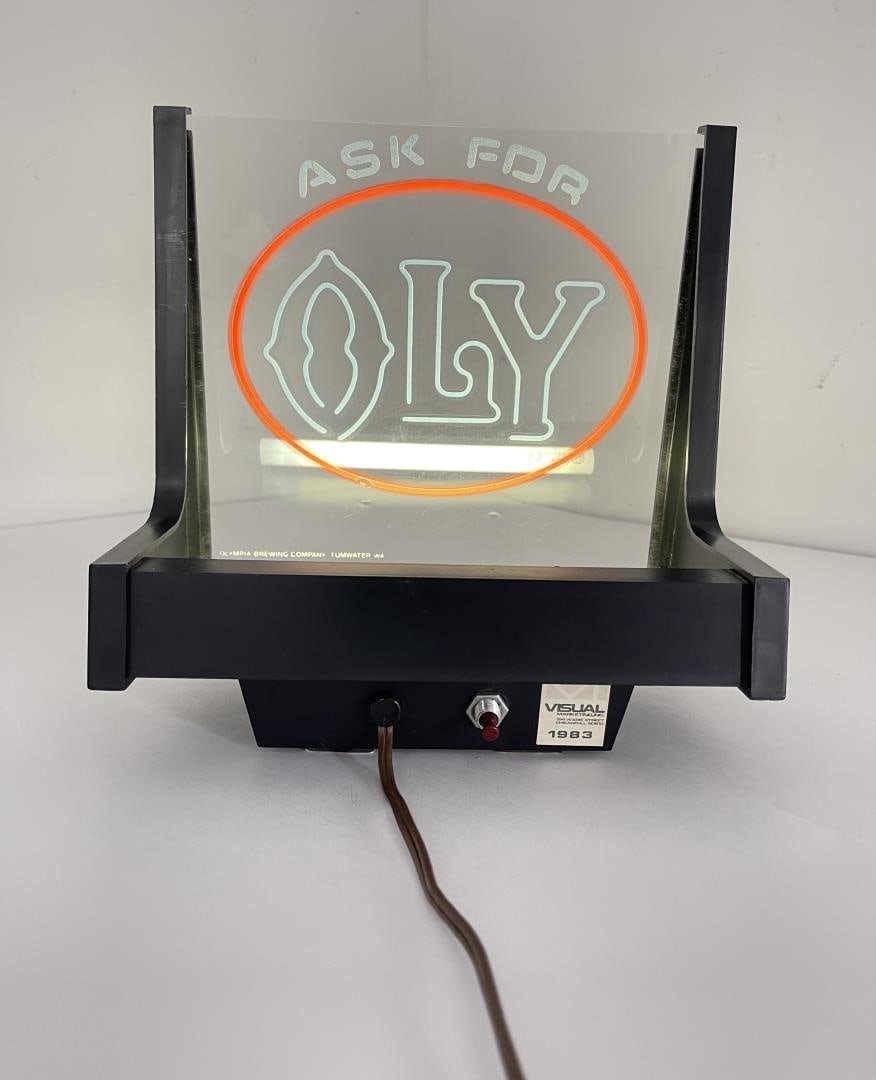 Ask for Oly Olympia Beer Lighted Sign (1 of 7)