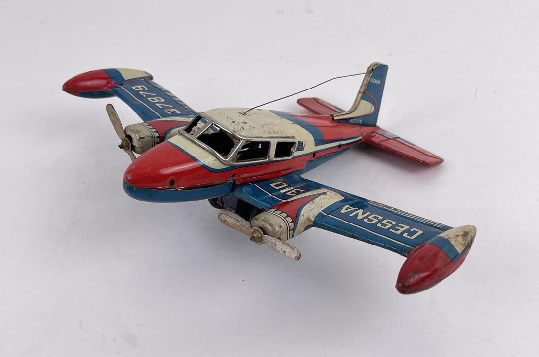 Alps Cessna 310 Tin Toy Airplane (1 of 8)