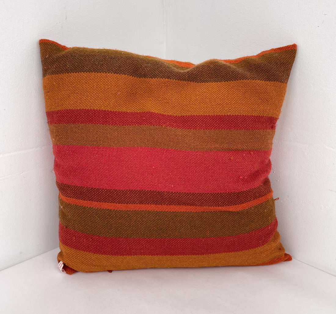Alice Kagawa Parrott Santa Fe Germantown Pillow: 16 1/2" by 17". Alice Kagawa Parrott (February 12, 1929 – September 11, 2009) was a Japanese American fiber artist and ceramicist. She spent most of her adult life in Santa Fe, New Mexico, where she