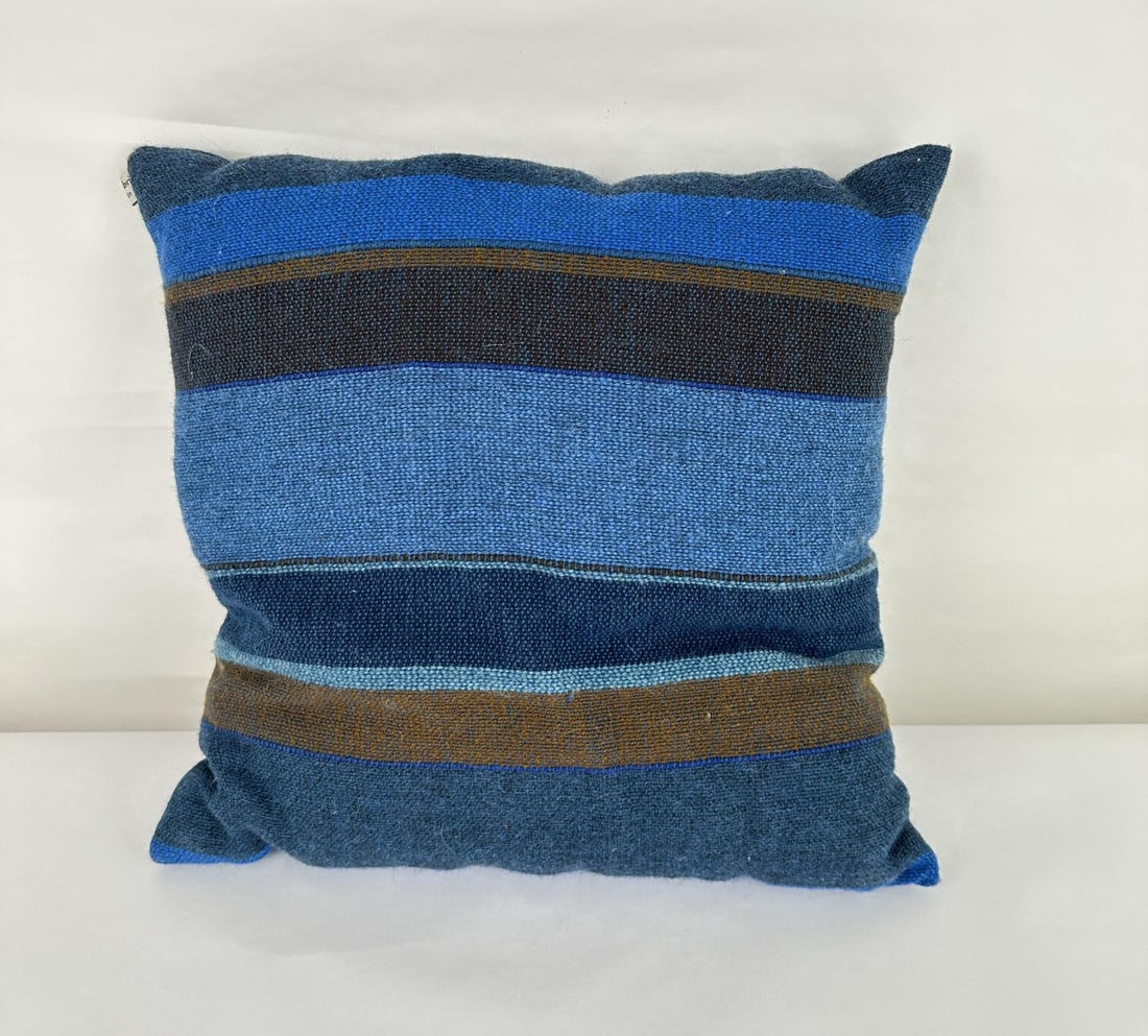 Alice Kagawa Parrott Santa Fe Germantown Pillow: 15 1/4" by 16 1/2". Alice Kagawa Parrott (February 12, 1929 – September 11, 2009) was a Japanese American fiber artist and ceramicist. She spent most of her adult life in Santa Fe, New Mexico, where