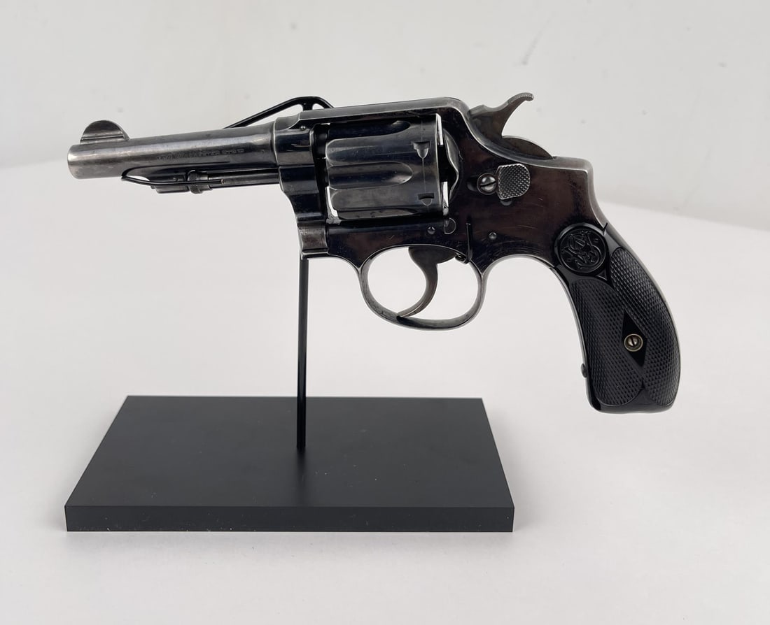 Smith & Wesson .32 Hand Ejector Revolver Pistol: 4" barrel. Requires FFL Transfer.