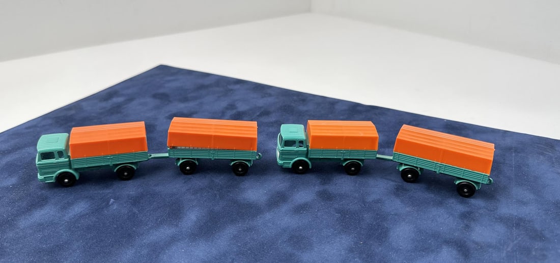 2 Lesney No. 1 Mercedes Truck and Trailer: Nice examples