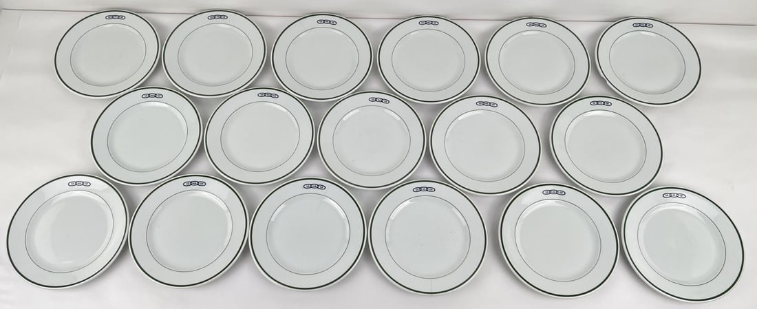Hamilton Montana Odd Fellows Lodge Plates: Nice grouping. 9 1/4" diameter. Some have damage.